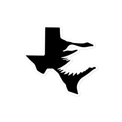 Texas Fowlers Texas Fowlers Logo Sticker - Original Black and White 4″×4″