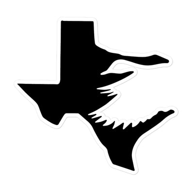 Texas Fowlers Texas Fowlers Logo Sticker - Original Black and White 5.5″×5.5″