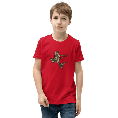 Texas Fowlers Youth Texas Fowlers Old School Camo T-Shirt Red / S