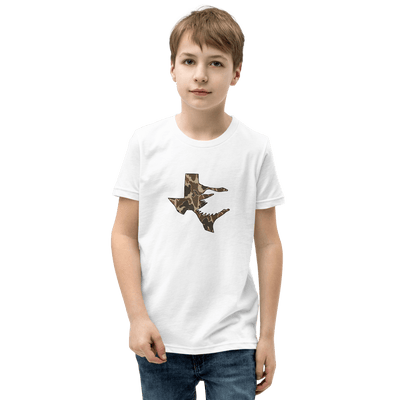 Texas Fowlers Youth Texas Fowlers Old School Camo T-Shirt White / S