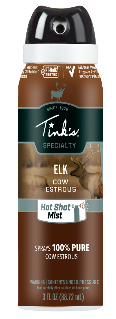 Tinks Tinks Hot Shot, Tinks W5330 Elk Cow Estrous Hot Shot Spray Mist Hunting