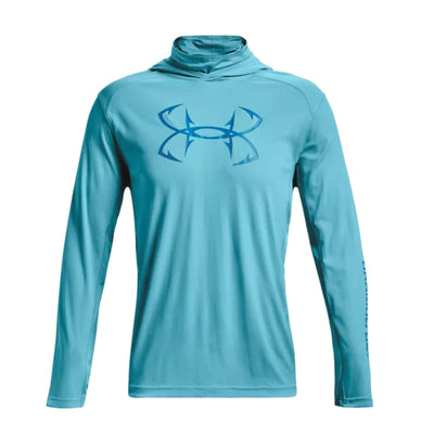 Under Armour Under Armour Mens Iso-Chill Hook Gaiter Hoodie Fresco Blue / Small