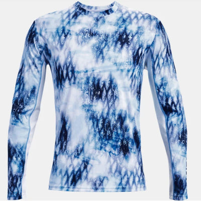 Under Armour Under Armour Mens Iso-Chill Shorebreak Camo Long Sleeve Carolina Blue / Small