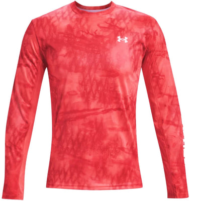 Under Armour Under Armour Mens Iso-Chill Shorebreak Camo Long Sleeve Venom Red / Small