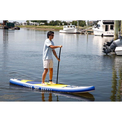 Aqua Leisure Aqua Leisure 10.6' Inflatable Stand-Up Paddleboard Drop Stitch w/Oversized Backpack f/Board & Accessories Watersports