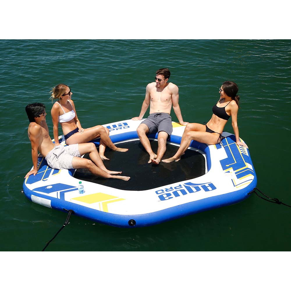 Aqua Leisure Aqua Leisure 10' Hexagonal Inflatable Island w/Mesh Center Watersports