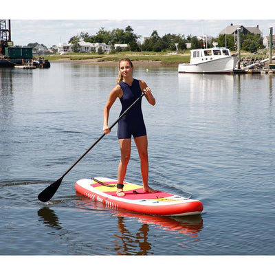 Aqua Leisure Aqua Leisure 10' Inflatable Stand-Up Paddleboard Drop Stitch w/Oversized Backpack f/Board & Accessories Watersports