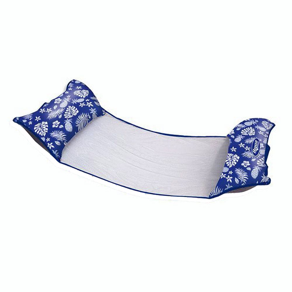 Aqua Leisure Aqua Leisure 4-In-1 Monterey Hammock Supreme XL 53" x 31.5" - Hibiscus Pineapple Royal Blue Watersports