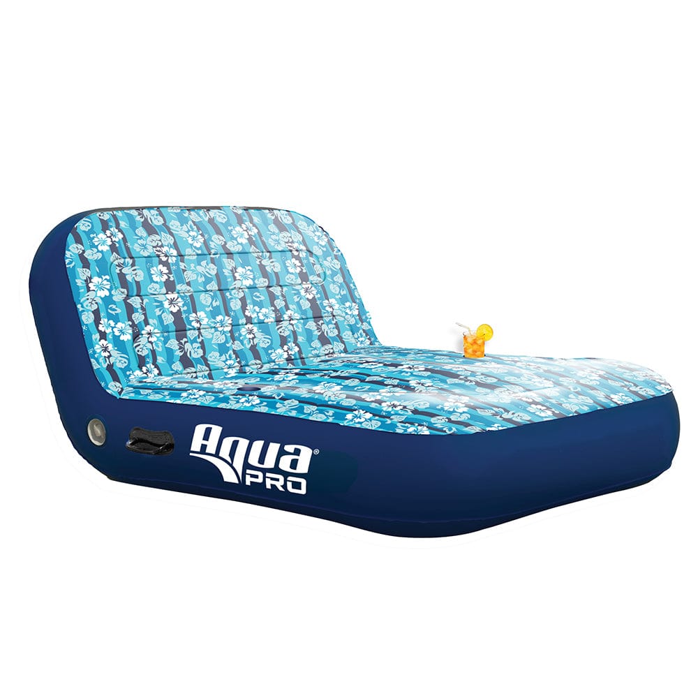 Aqua Leisure Aqua Leisure Ultra Cushioned Comfort Lounge Hawaiian Wave Print - 2-Person Watersports