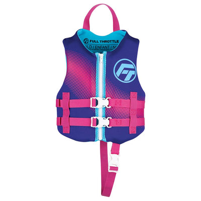 Full Throttle Full Throttle Child Rapid-Dry Life Jacket -Purple Watersports