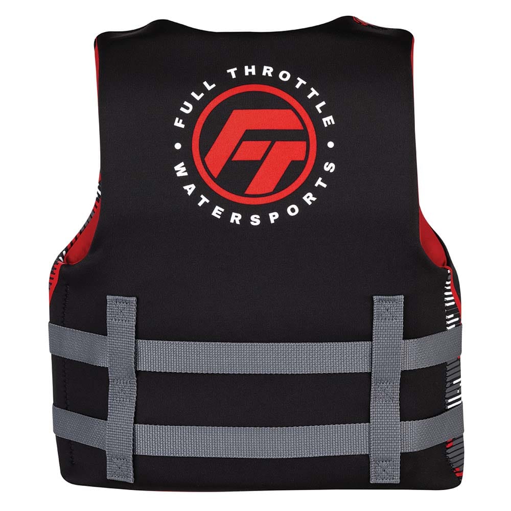 Full Throttle Full Throttle Youth Rapid-Dry Life Jacket - Red/Black Watersports