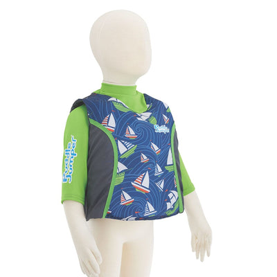 Puddle Jumper Puddle Jumper Kids 2-in-1 Life Jacket & Rash Guard - Sailboards - 33-55lbs Watersports