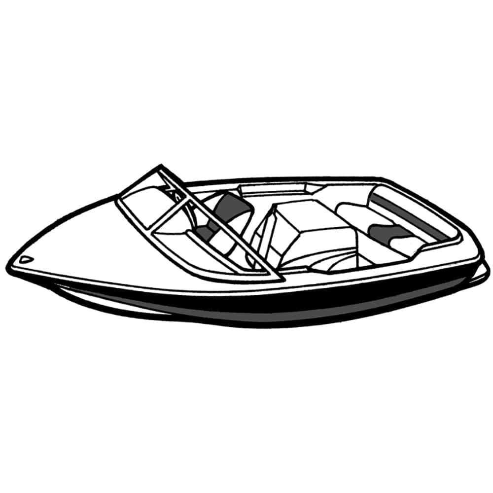 Carver by Covercraft Carver Performance Poly-Guard Styled-to-Fit Boat Cover f/19.5' Tournament Ski Boats - Grey Winterizing