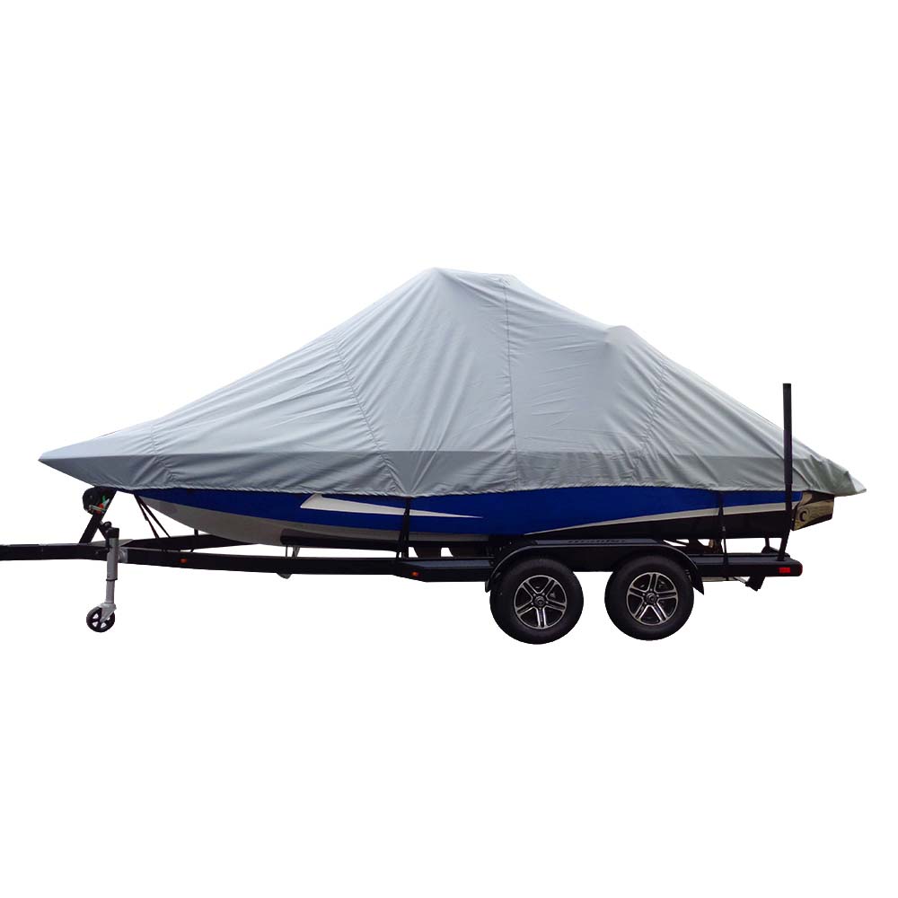 Carver by Covercraft Carver Sun-DURA® Specialty Boat Cover f/22.5' Inboard Tournament Ski Boats w/Wide Bow & Swim Platform - Grey Winterizing