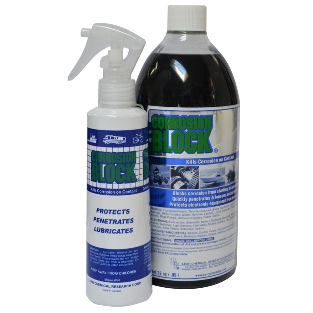 Corrosion Block Corrosion Block 32oz Bottle w/Pump - Non-Hazmat, Non-Flammable & Non-Toxic Winterizing