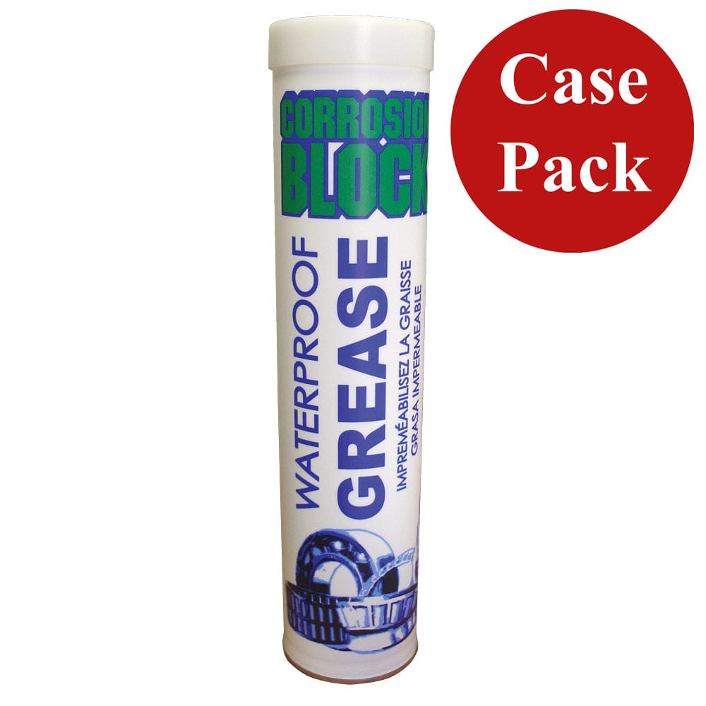 Corrosion Block Corrosion Block High Performance Waterproof Grease - 14oz Cartridge - Non-Hazmat, Non-Flammable & Non-Toxic *Case of 10* Winterizing