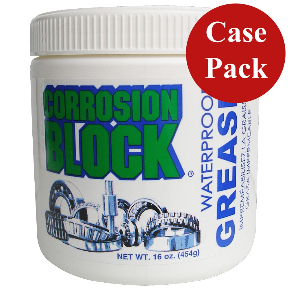 Corrosion Block Corrosion Block High Performance Waterproof Grease - 16oz Tub - Non-Hazmat, Non-Flammable & Non-Toxic *Case of 6* Winterizing