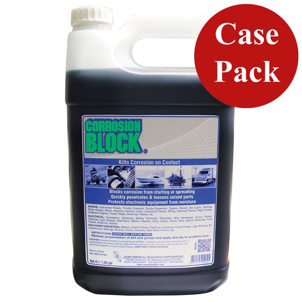 Corrosion Block Liquid 4-Liter Refill - Non-Hazmat, Non-Flammable & No ...