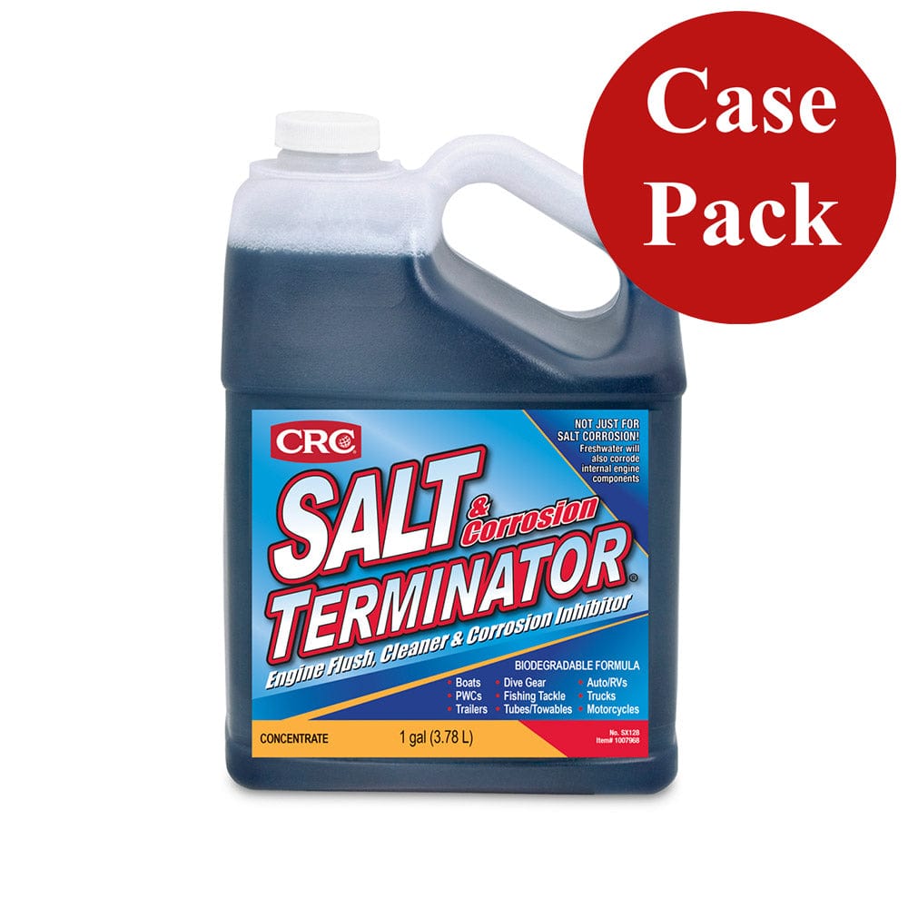 CRC Industries CRC SX128 Salt Terminator® Engine Flush, Cleaner & Corrosion Inhibitor - 1 Gallon *Case of 6 Winterizing