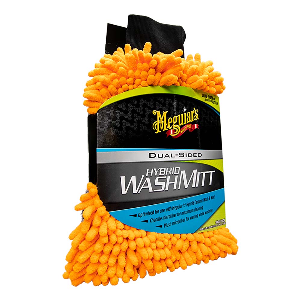 Meguiar's Meguiar's Hybrid Wash Mitt - Extremely Plush Microfiber Wash Mitt f/Gently Waxing While Washing Winterizing