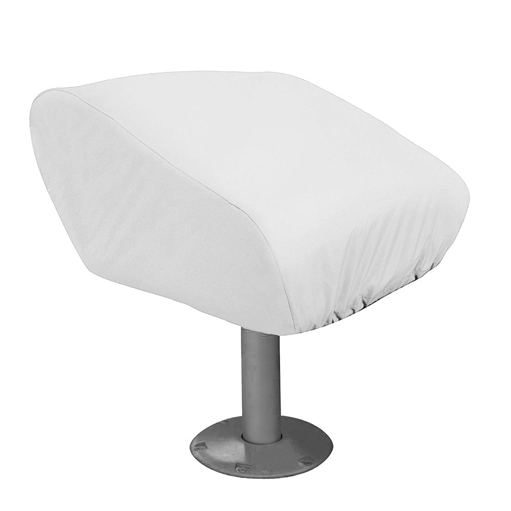 Taylor Made Taylor Made Folding Pedestal Boat Seat Cover - Vinyl White Winterizing