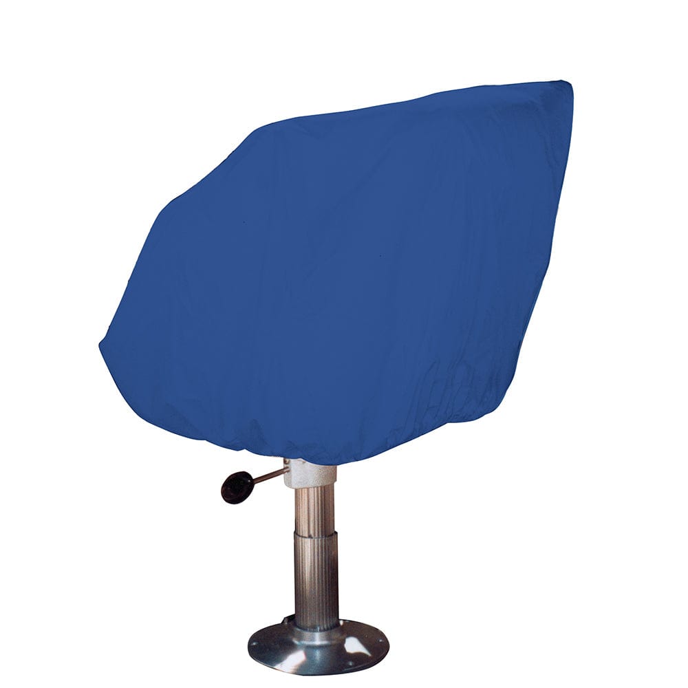 Taylor Made Taylor Made Helm/Bucket/Fixed Back Boat Seat Cover - Rip/Stop Polyester Navy Winterizing